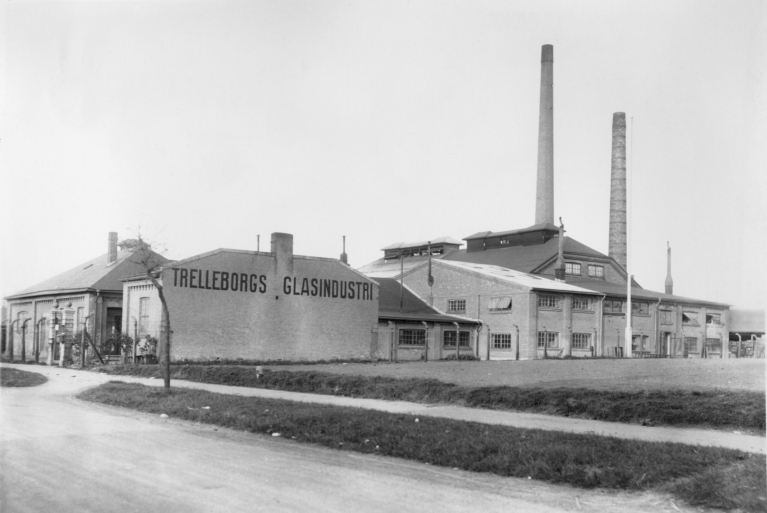 Trelleborgs glasindustri på Johan Kocksgatan.