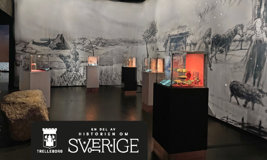 Utställningen Borgen vid havet på Trelleborgen.