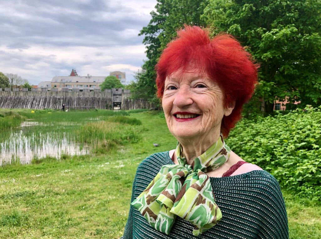 Yogalärare Britt-Mari på Trelleborgen